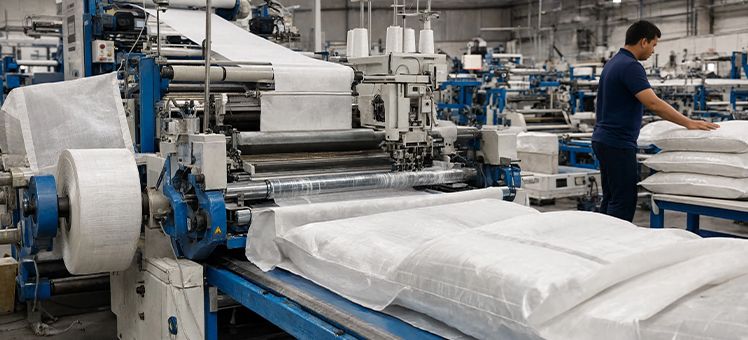 Bag conversion and stitching line