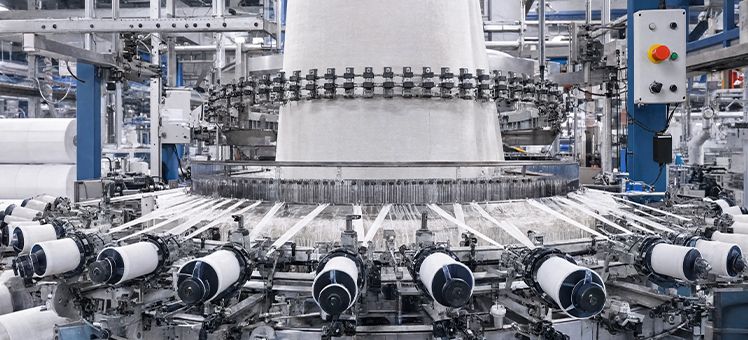 Circular weaving production line